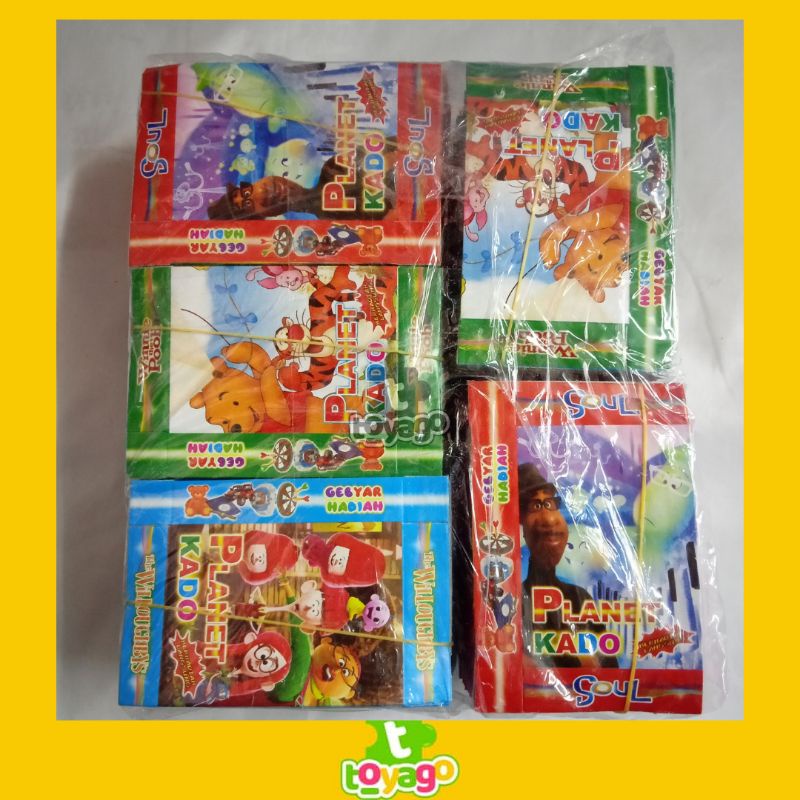 Mainan kotak kado kosong/kertas kado kosong karakter -+ 500 pcs