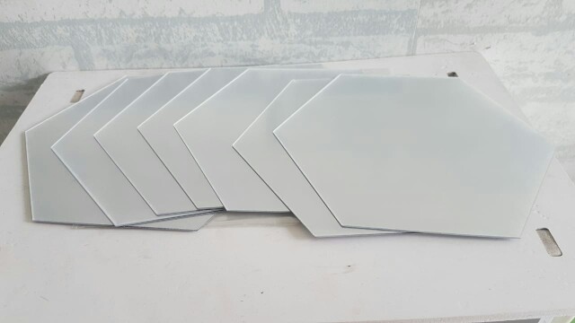 Wall Mirror Stiker Cermin Dekorasi Dinding Hexagon Mirror Acrylic Isi 7pcs