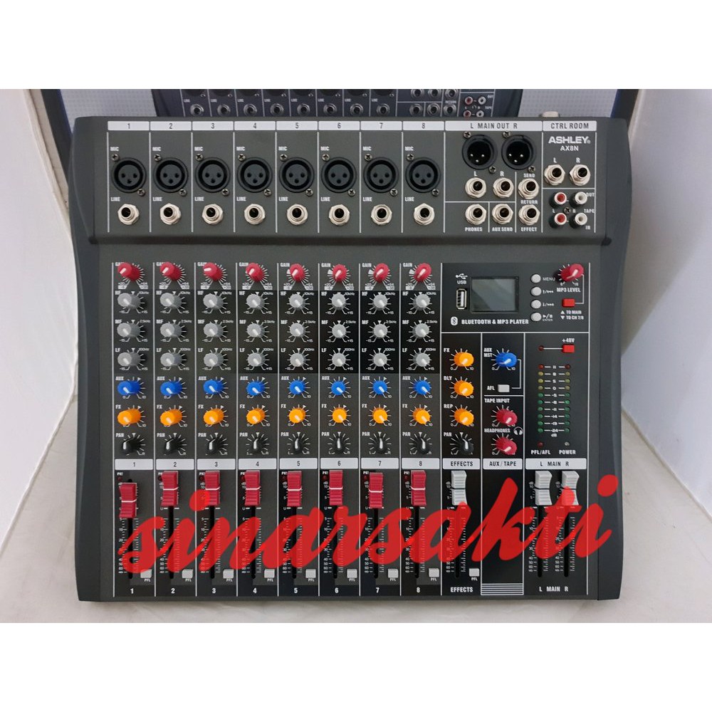 Jual  MIXER ASHLEY AX 8N 8CH FULL  AX8N  ORIGINAL