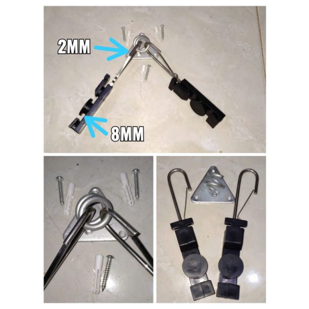 S-KLEM & KLEM HOOK SEGITIGA ( 1set paket komplit )