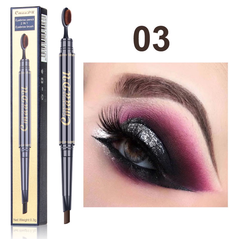 CMAADU EYEBROW PENCIL 2 IN 1 EYEBROW BRUSH