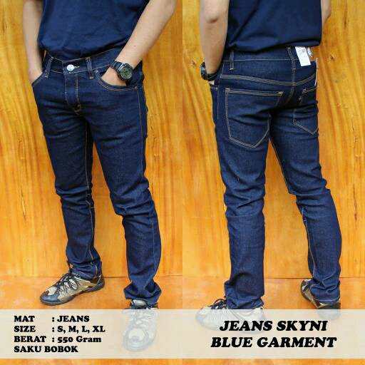  Celana Jeans Pria Hitam Blue Black Dongker Telor Asin 