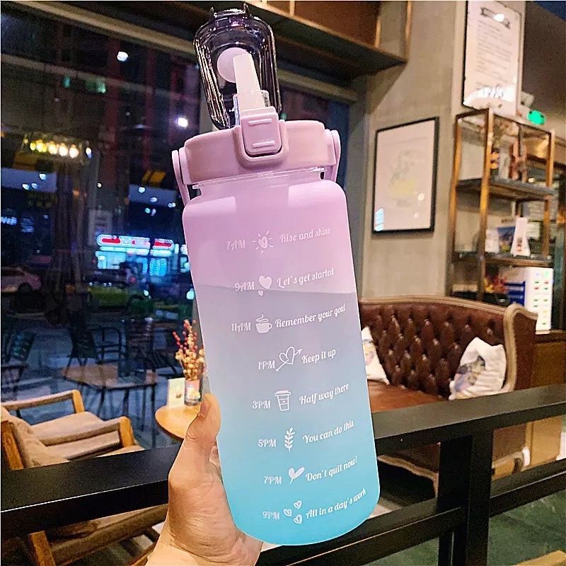 Medan Termurah Full Colour 2 Liter Botol minum viral 4 warna 2 L