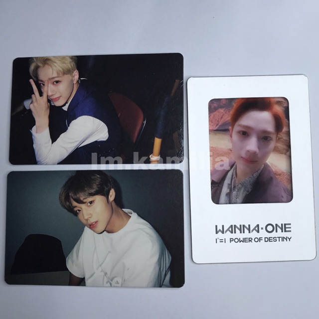 PHOTOCARD OFFICIAL LAI KUANLIN /GUANLIN, PARK JIHOON WANNA ONE