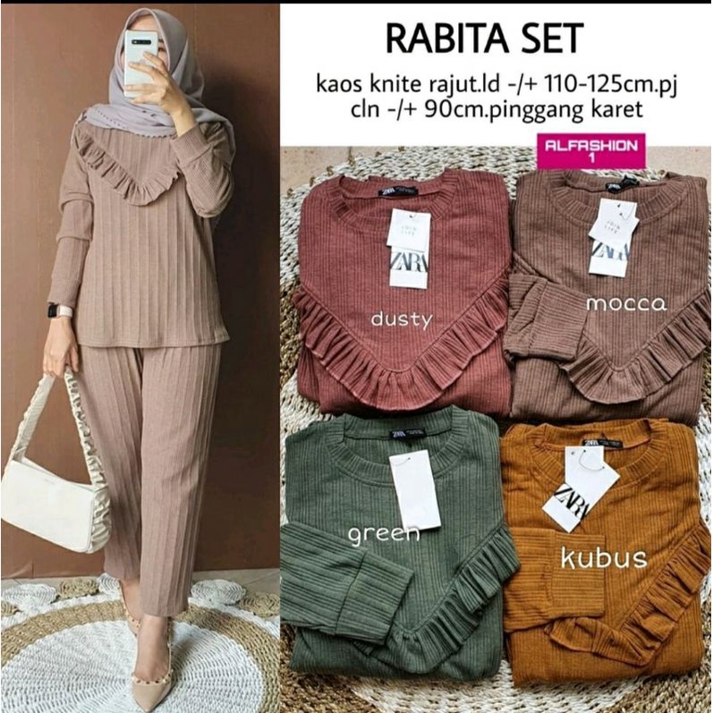Setelan Wanita Terlaris  Rabita Set by Fashion Solo