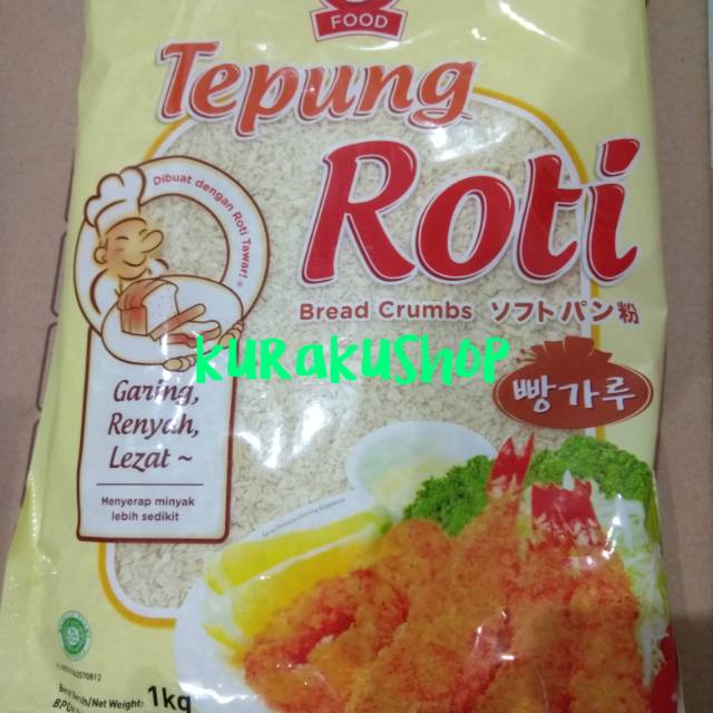

TEPUNG ROTI BREAD CRUMP J FOOD PUTIH 1 KG