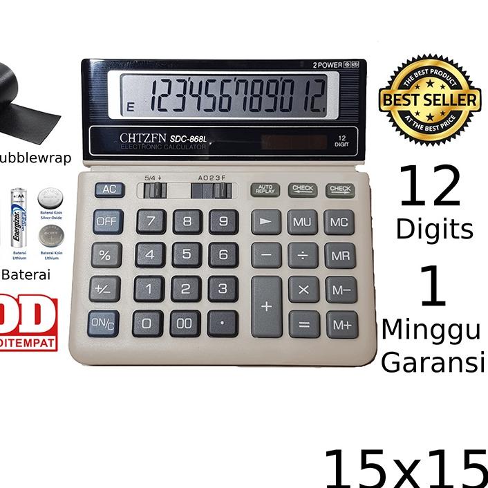 

Best - Kalkulator 868L 12 Digit - Calculator Check