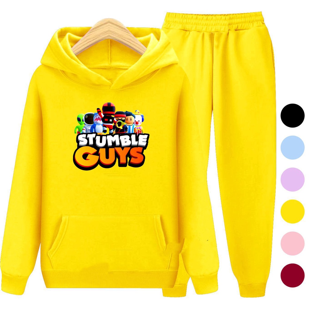 Setelan Sweater Anak + Celana STUMBLE GUYS 04 / Set Sweater Hoodie Anak Laki - Laki Perempuan Kekinian Viral Terbaru