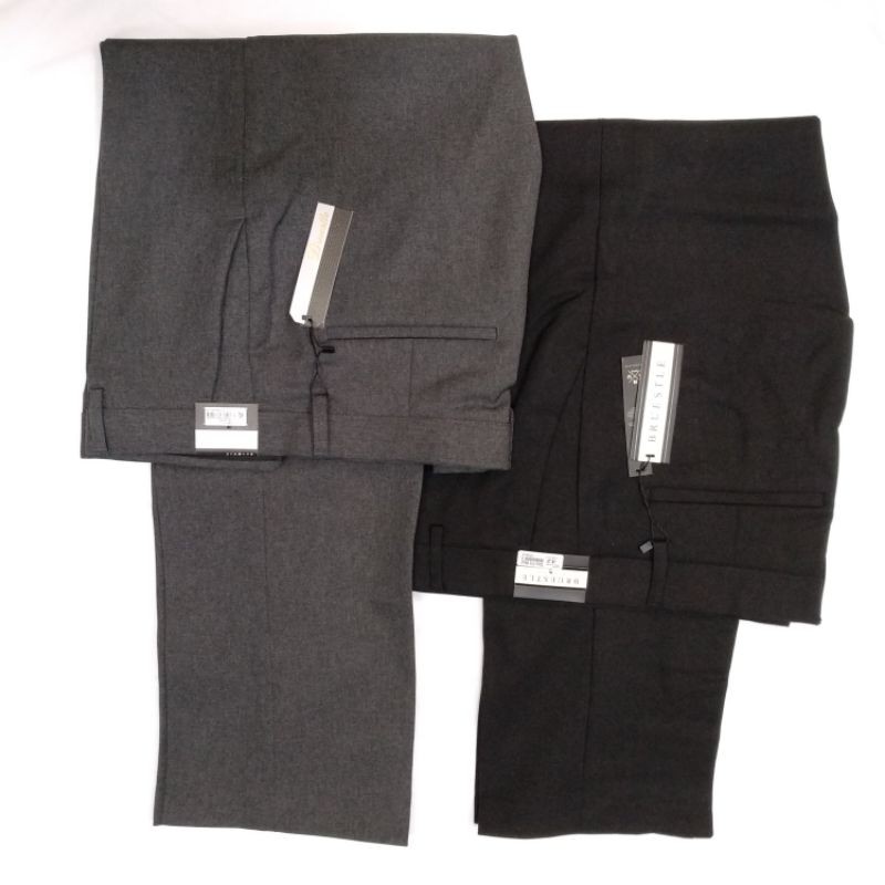 Celana bahan pria slimfit jumbo | celana kantoran pria big size | celana bahan jumbo pria slimfit