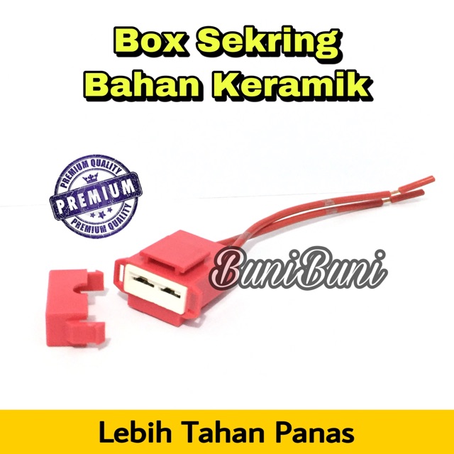 Box / Rumah Sekring Besar / Fuse Box DX Tancap Besar Bahan Keramik Tahan Panas / Rumah Box Sikring Tancap