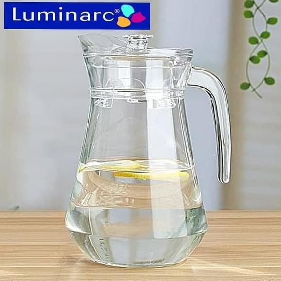 Luminarc Arc Water Jug 1L / Eskan Pitcher Kaca 1000ml Tutup