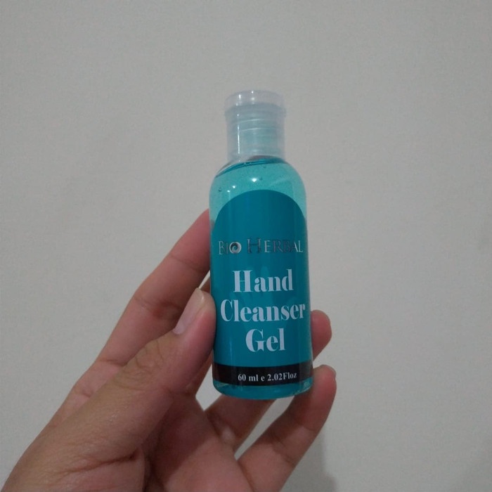 [ORI] 60 ML Hand Cleanser Gel Handsanitizer Bio Herbal dengan Alkohol 70%  dan Extract Aloe Vera