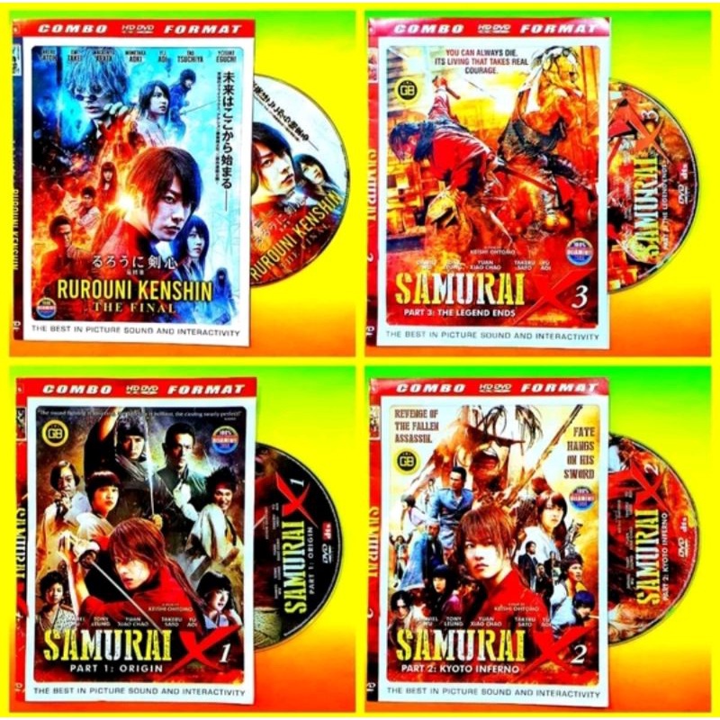 KASET FILM SAMURAI X-FILM RUROUNI KENSHIN THE FINAL-FILM RUROUNI KENSHIN THE BEGINNING-FILM SAMURAI 
