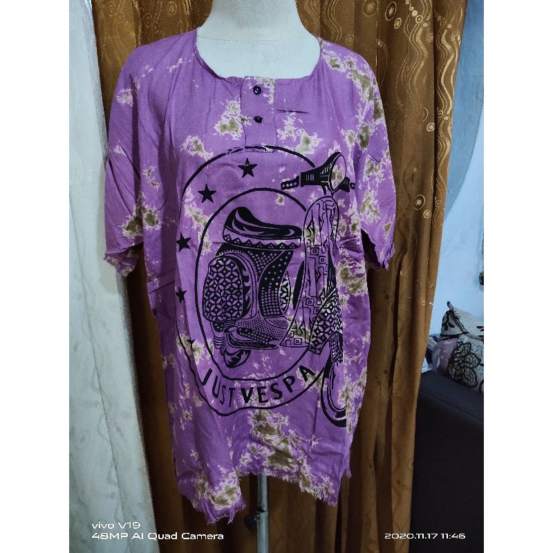 BAJU BERCAK BARONG BALI MOTIF VESPA/BAJU KHAS BALI/BAJU BARONG BALI