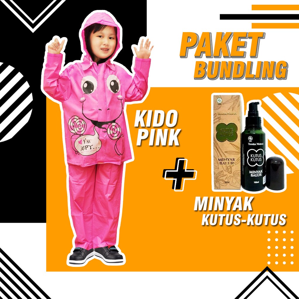 PAKET BUNDLING JAS HUJAN KIDO DAN MINYAK KUTUS KUTUS ORIGINAL 100% TERMURAH