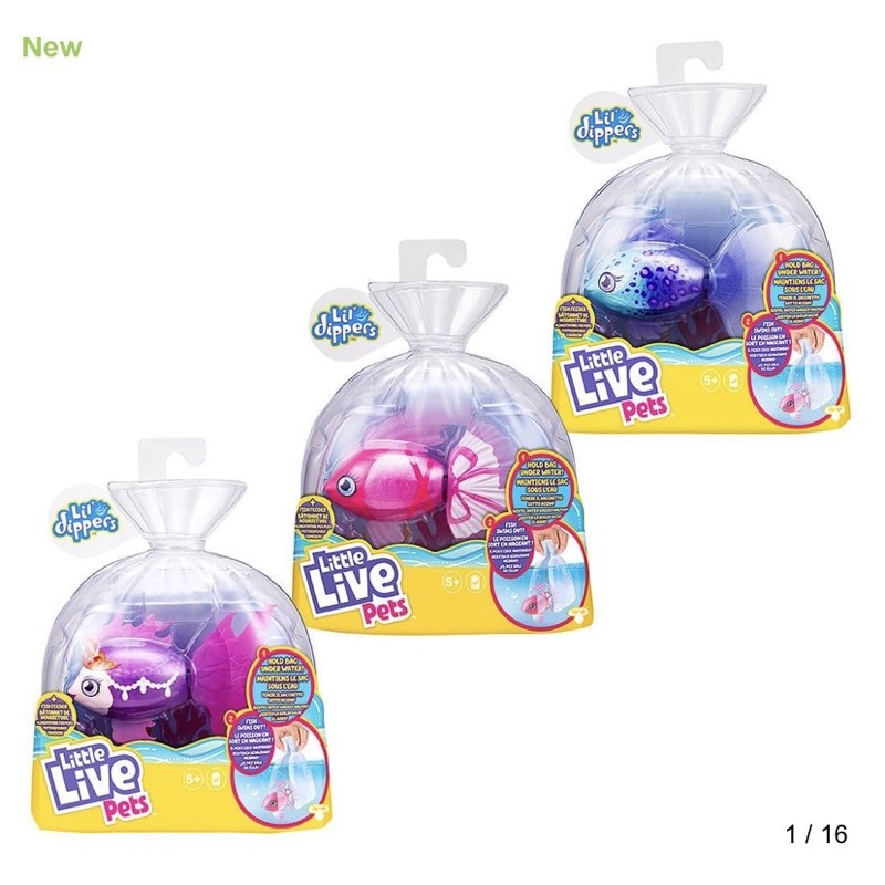 Little Live Pets Lil Dippers Fish Single Pack Original 100 Shopee Indonesia