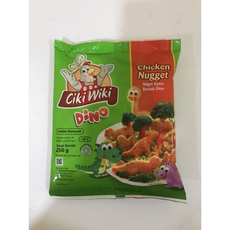 

Chicken Nugget DINO Ciki Wiki 250 Gram / Nuget Ayam / Naget Ayam