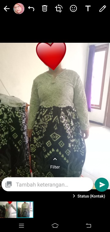 Zola_batik Batik Couple Gamis Brokat 2564 - Cinderella Cendrawasih #3