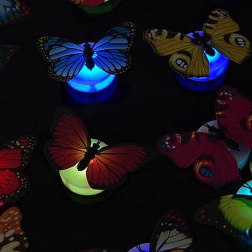 ☀INDOLAND☀ Kupu Kupu LED Bercahaya / Kupu Kupu Dekorasi / Butterfly LED / Lampu Hias Kupu Kupu E003