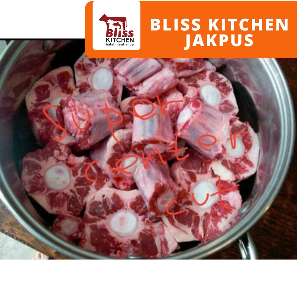 

Buntut Sapi Impor / Oxtail Kualitas Super Banyak Daging ukuran 3-7cm