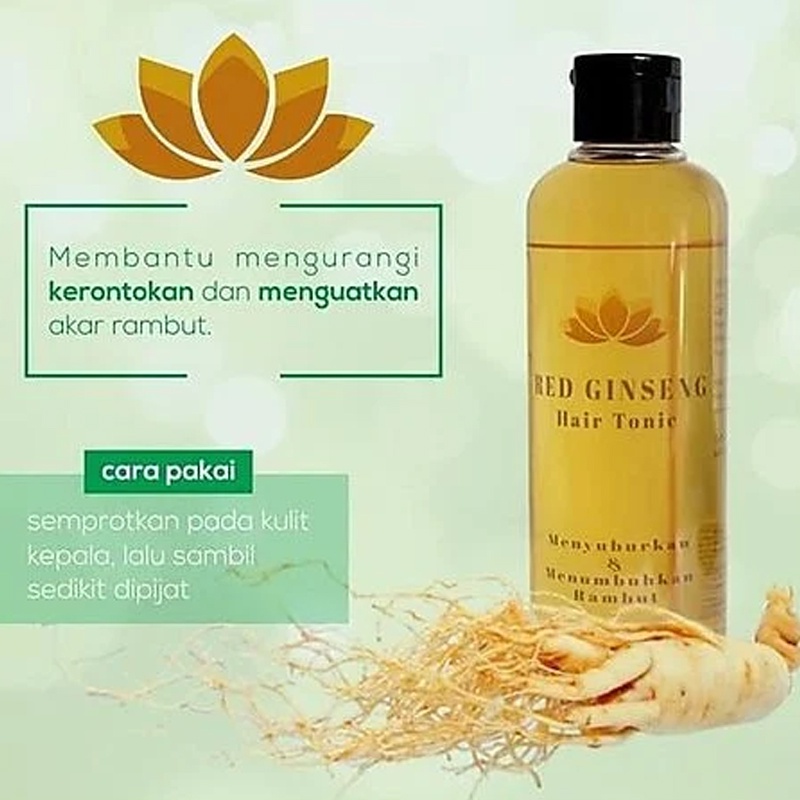 Red Ginseng Hair Tonic BPOM Original  Hair Tonic untuk rambut rusak