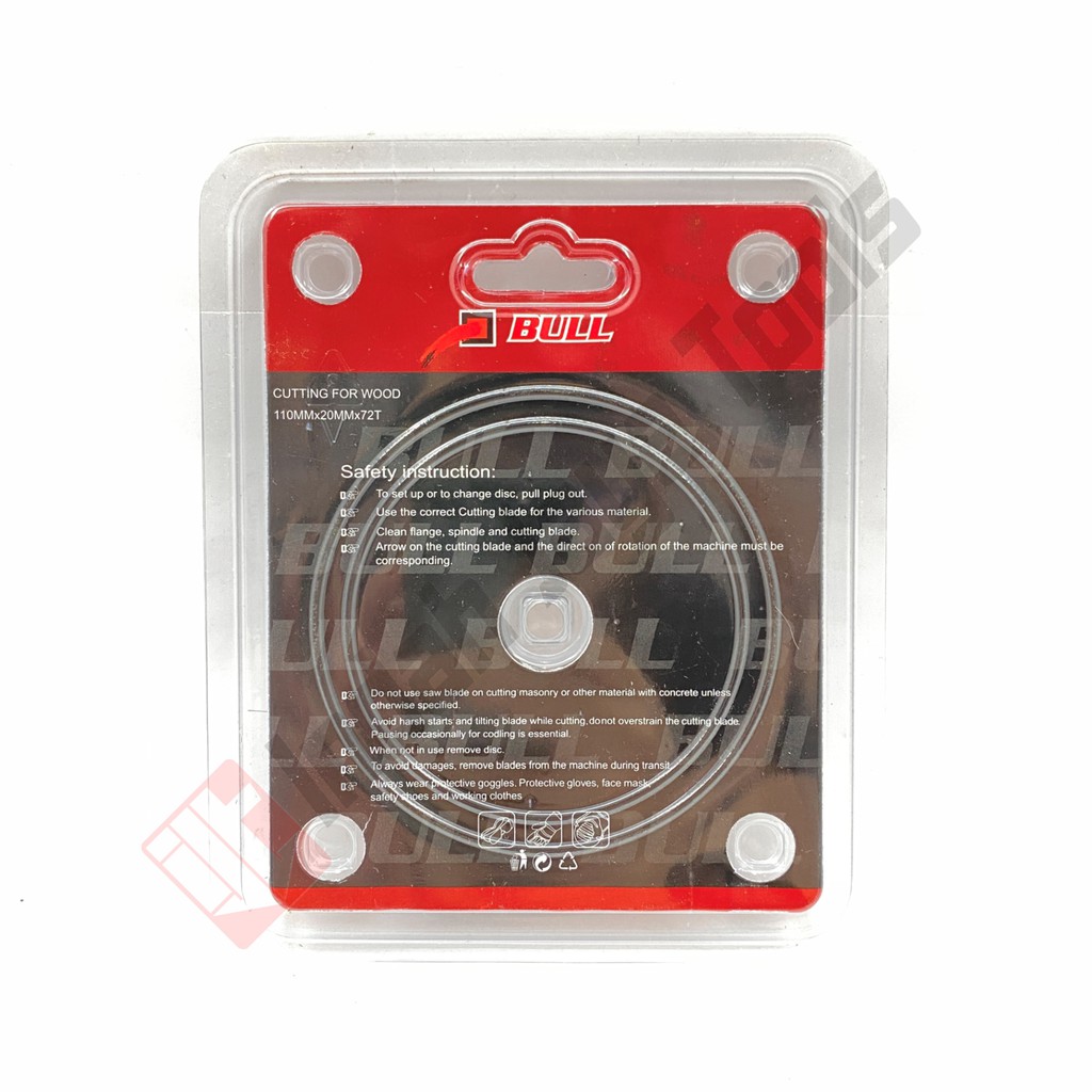 BULL Circular Saw Blade 4 Inch x 72 T - Wood Mata Pisau Potong Kayu