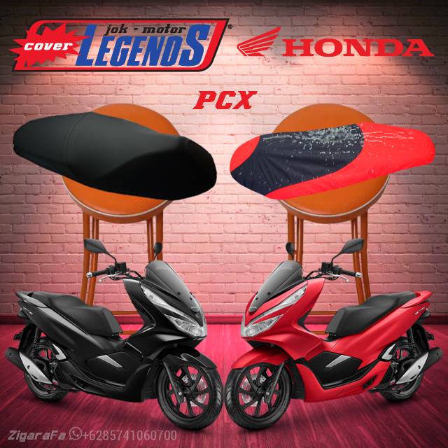 Cover Jok PCX 150 New Waterproof / Sarung Mantel Jok Motor Standar / Modifikasi