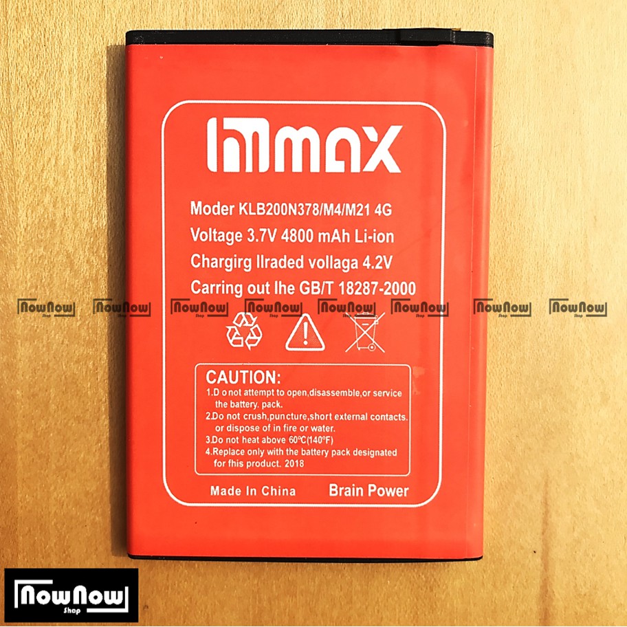 Baterai Himax M4 M21 KLB200N378 4G LTE Original Double Power Batre Batrai Battery HP