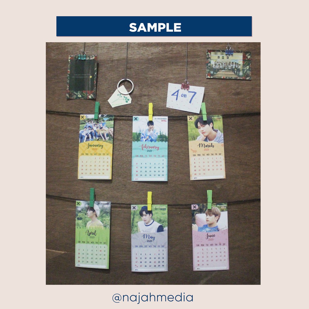 

Kalender Gantung 2020 (Custom)