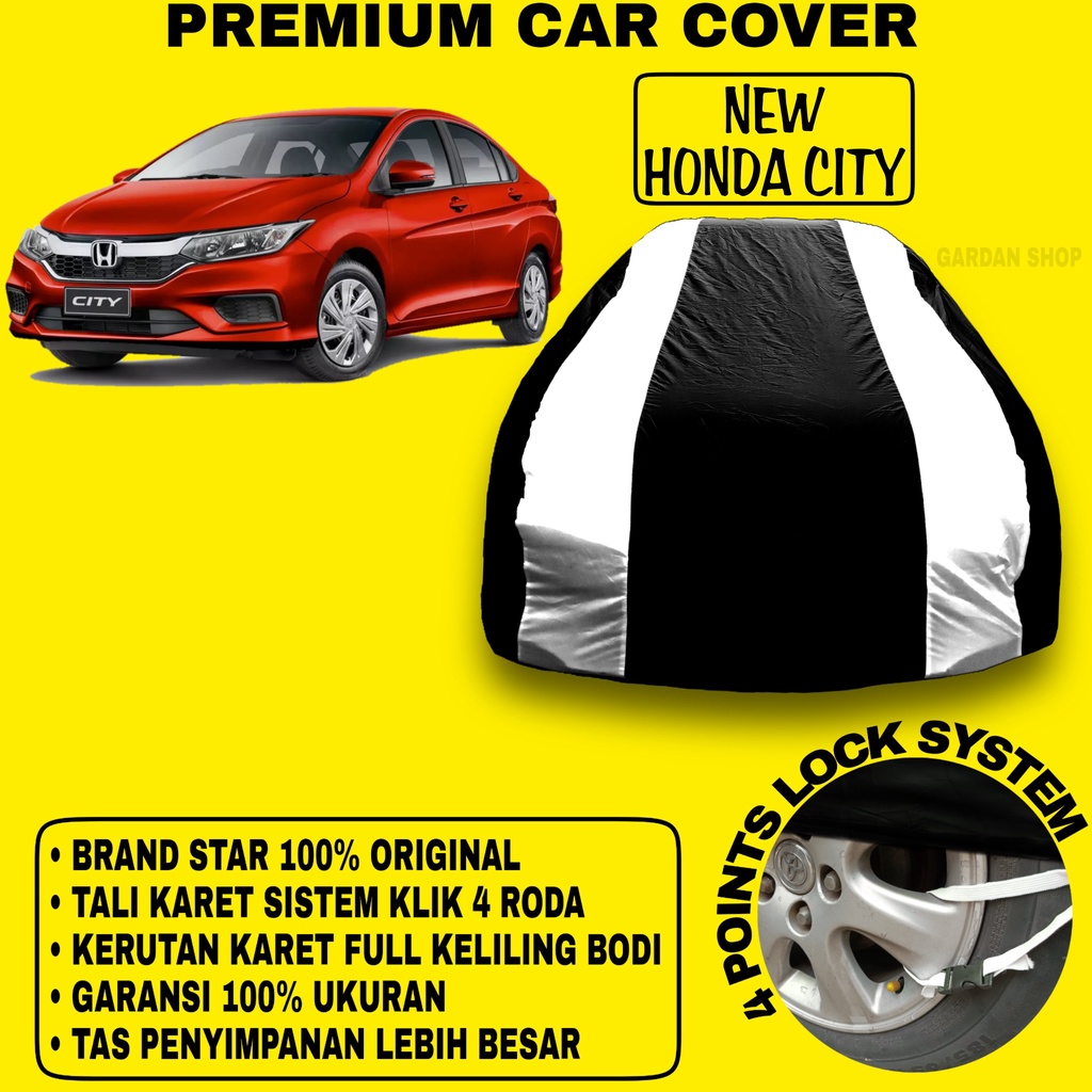 Body Cover NEW HONDA CITY Sarung Strip SILVER Penutup Pelindung Bodi Mobil New Honda City PREMIUM