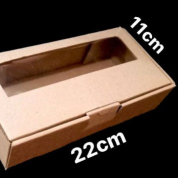 

dus kemasan kue brownies kardus packaging cake kotak hampers bolu box eflute lipat coklat size 22x11x5 cm