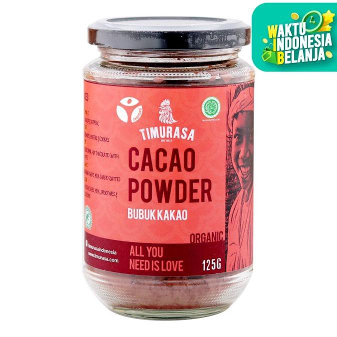 

BAHAN KUE TIMURASA - CACAO POWDER 125GR - BUBUK COKELAT - ORGANIK PERISA MAKANAN & MINUMAN