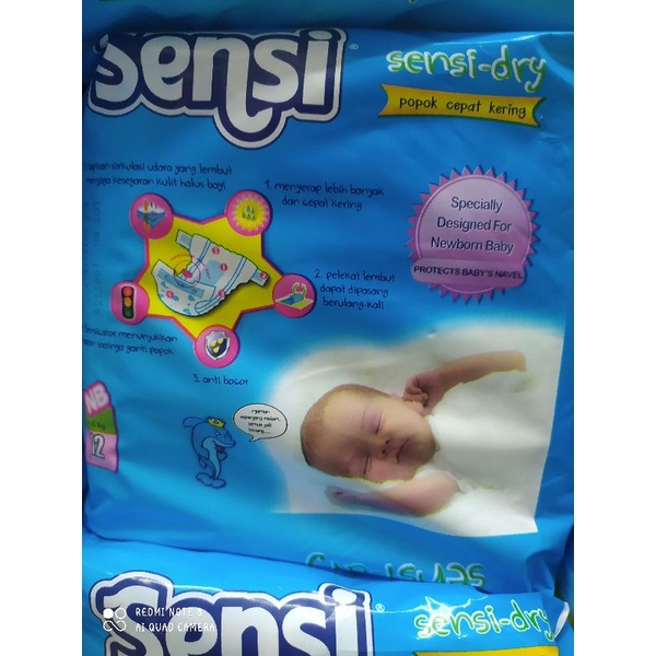 Sensi Popok Bayi Baru Lahir Tipe Perekat NB-S 12