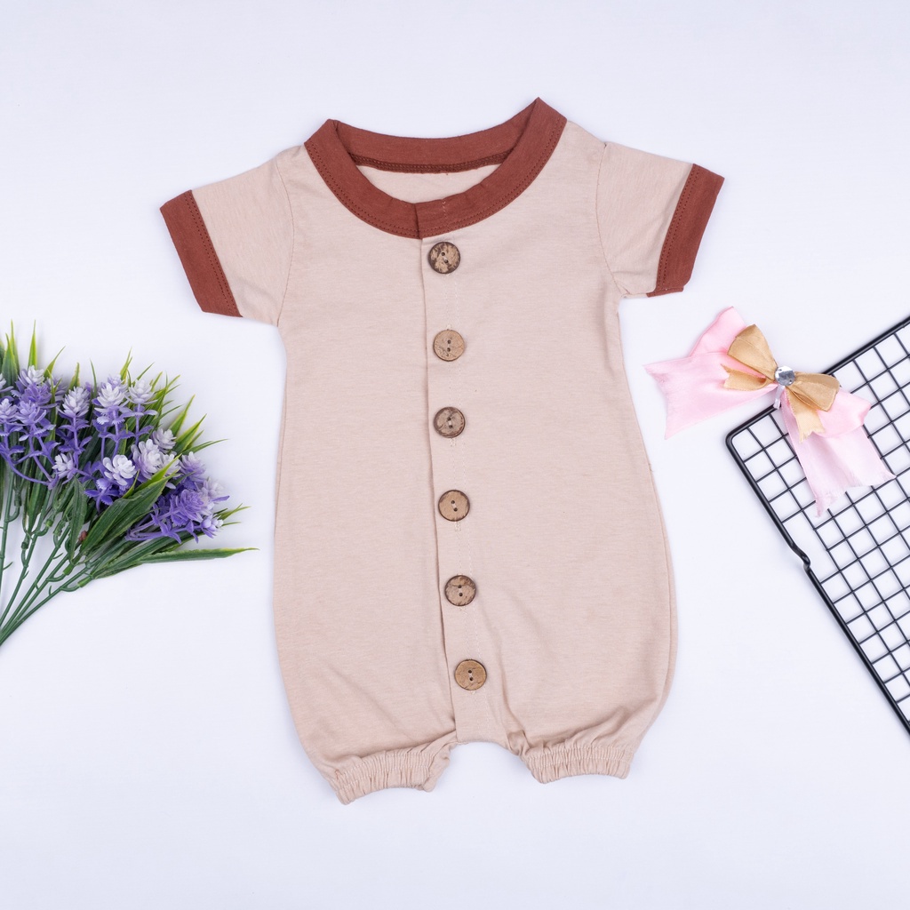 Jumper Lullaby Bayi 0-2 Tahun | Playsuit Button Romper Baju Anak Bayi-5