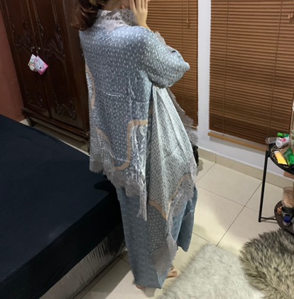 Zayba Set Batik Viscose Lace / Outer Batik With Lace / Set Batik