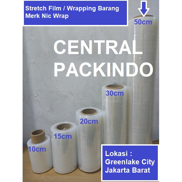 

[Nic Wrap] Plastik Wrapping / Stretch Film Uk 50cm x 200Mtr x 17Micron