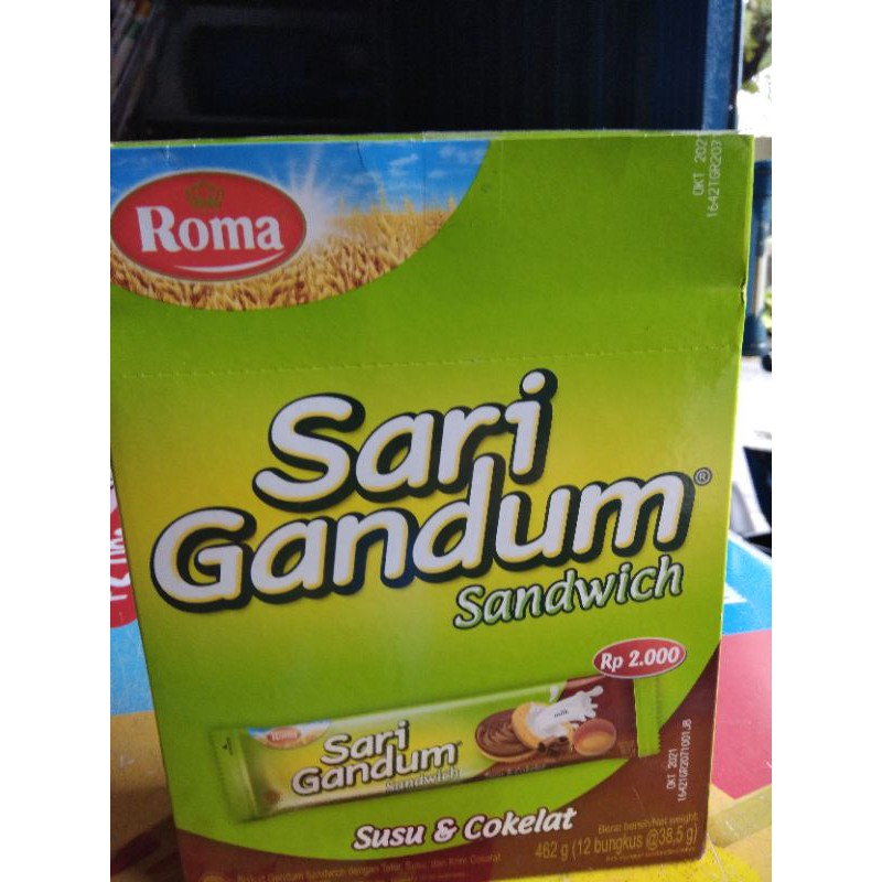 

Roma sari gandum coklat isi 12 bks