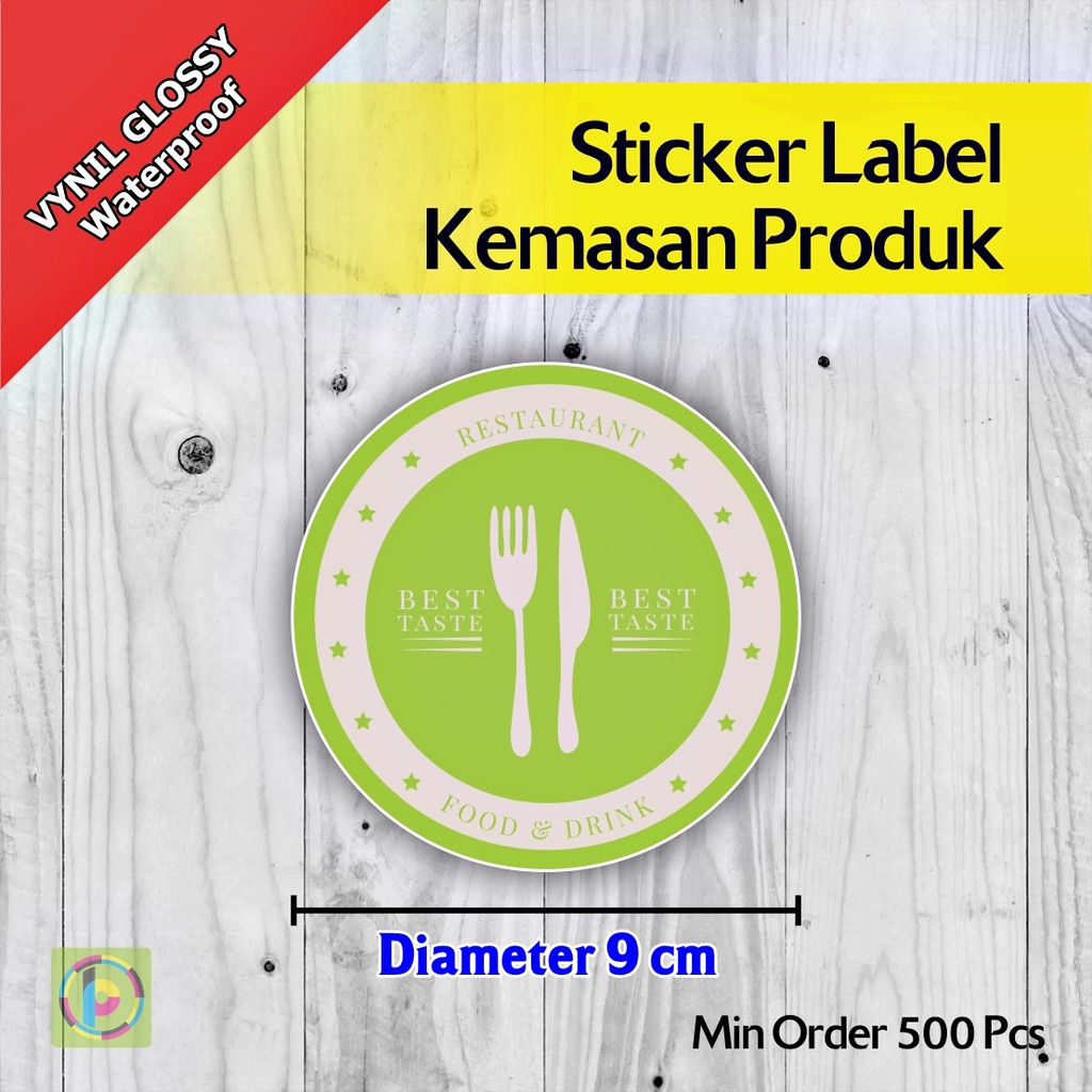 

Cetak Stiker Label Kemasan Produk | Vynil | Diameter 9 cm