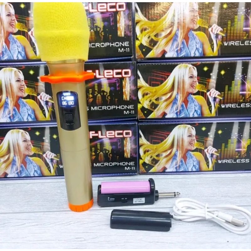 COD!! MIC WIRELESS SINGLE M-11 Mikrofon Tanpa Kabel Suara Jernih