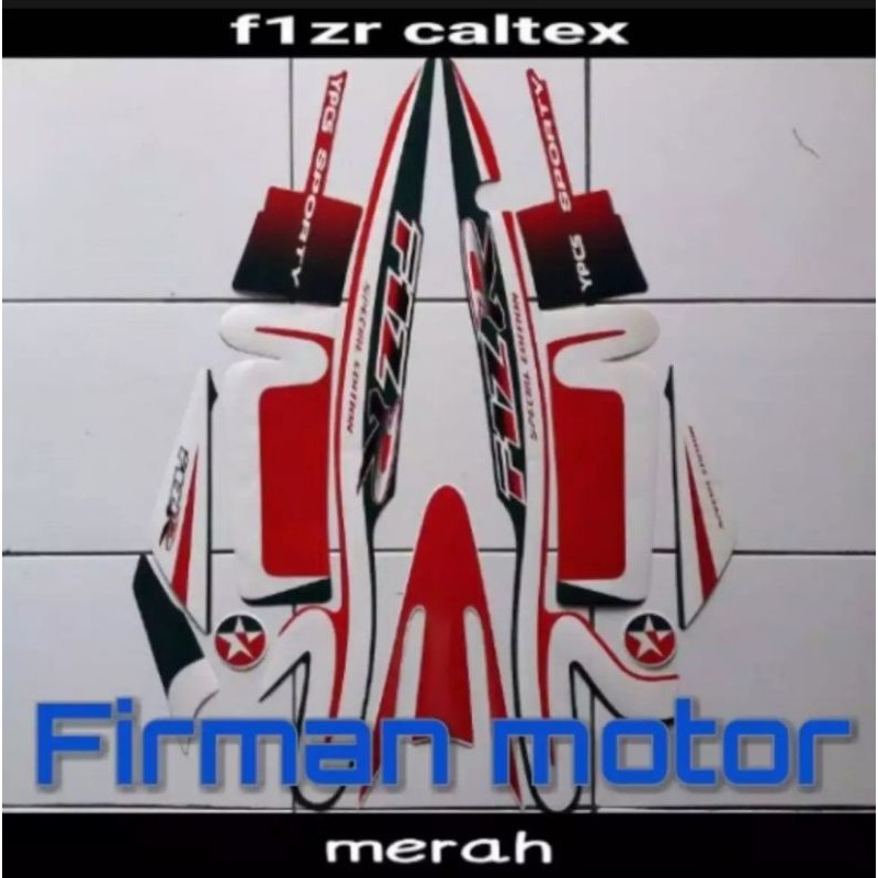 striping sticker list body fizr fizr Caltex merah
