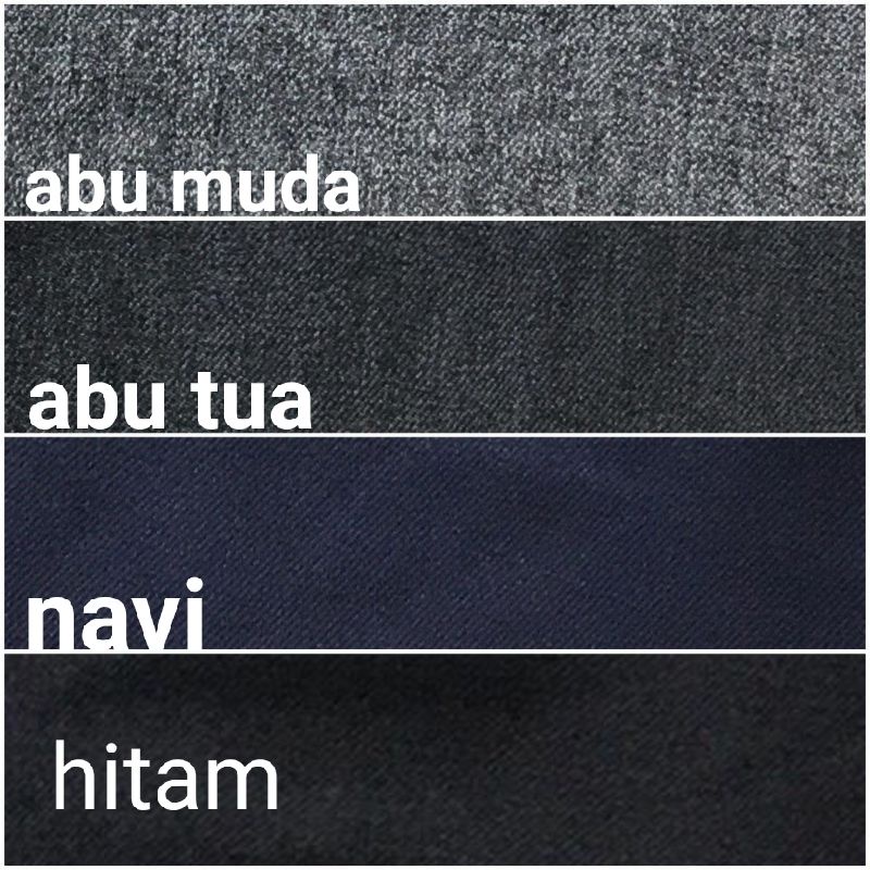 CELANA KANTOR SLIMFIT | BAHAN WOOL | READI WARNA ABU MUDA ,ABU TUA,HITAM DAN COKLAT SIZE 27-38