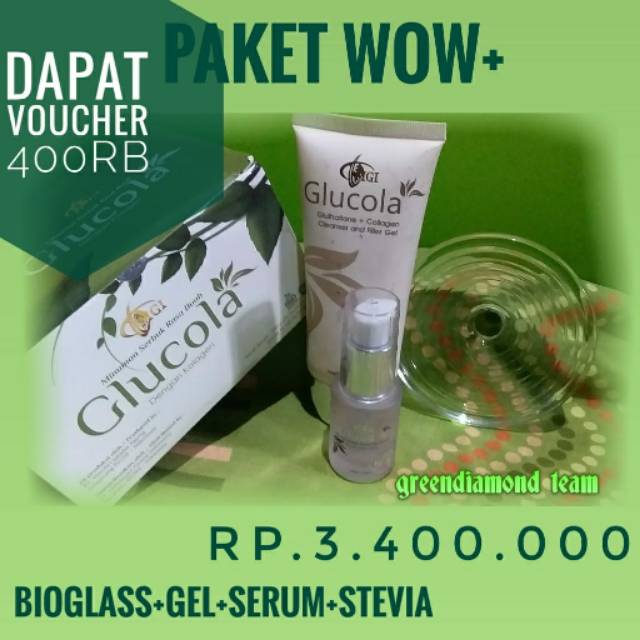 GLUCOLA STEVIA, GLUCOLA GEL, GLUCOLA SERUM, BIOGLASS, MCI