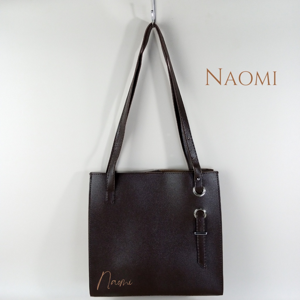 NAOMI - Jolie Shoulder Bag - tas Import - Tas Bahu - Tas Wanita Kulit Sintetis Premium - Fashion Bag - Tas Formal - Tas Kerja Besar - Big size - Daily bag - Tas Harian - Tas Simple Terbaru