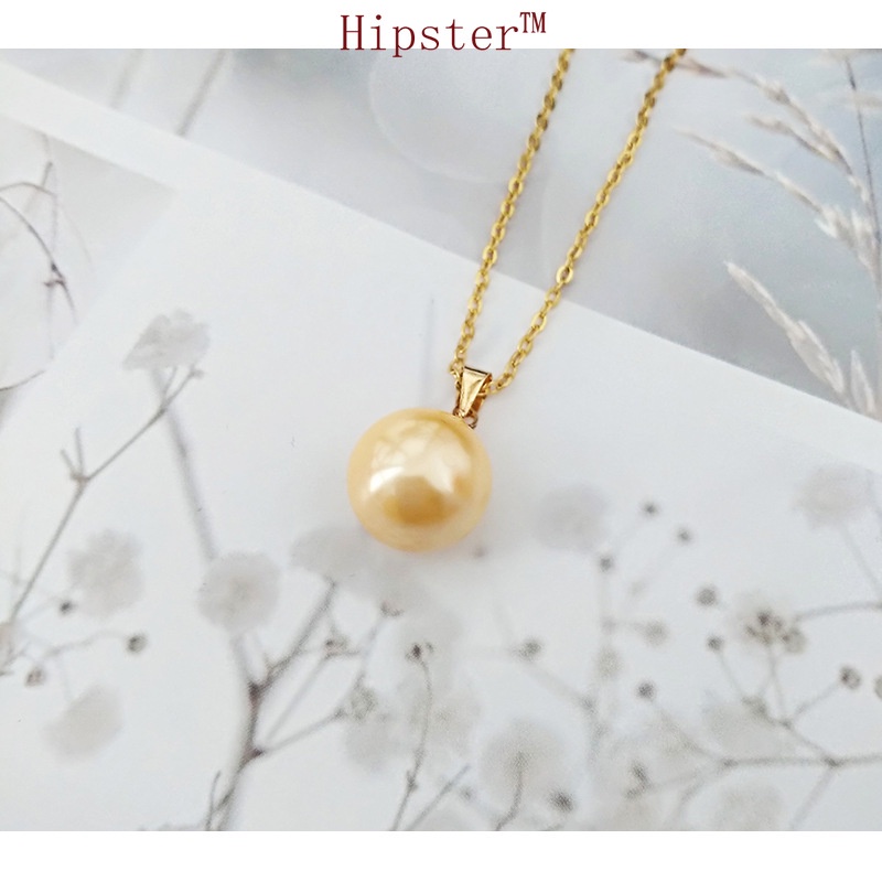 Personalized Luxury Gold Natural Freshwater Pearl Pendant Necklace