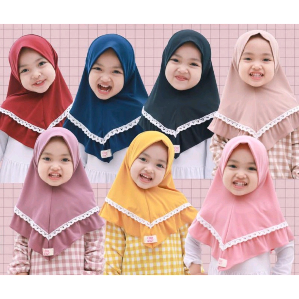 jilbab anak renda SALMA kerudung anak perempuan hijab anak jilbab bayi lucu krudung anak terbaru hijab bayi