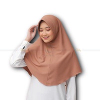 HIJAB bergo Maryam Medium (SIMPLE PAD M) TANPA TALI Moscrepe (M) | Bergo Instan Tanpa Tali