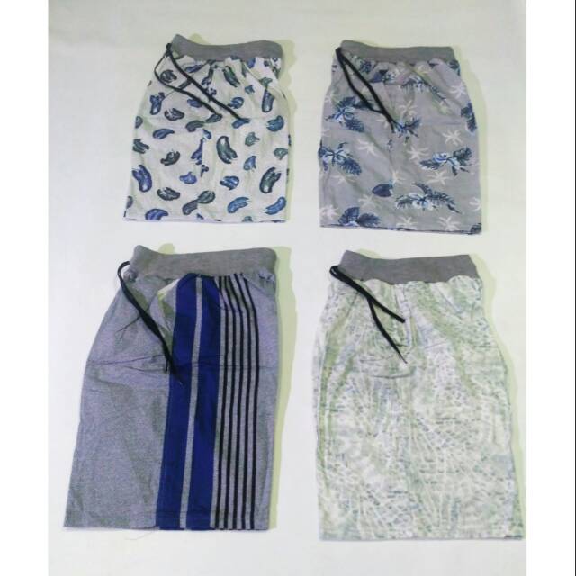 Celana pendek kolor motif distro / celana pria pendek