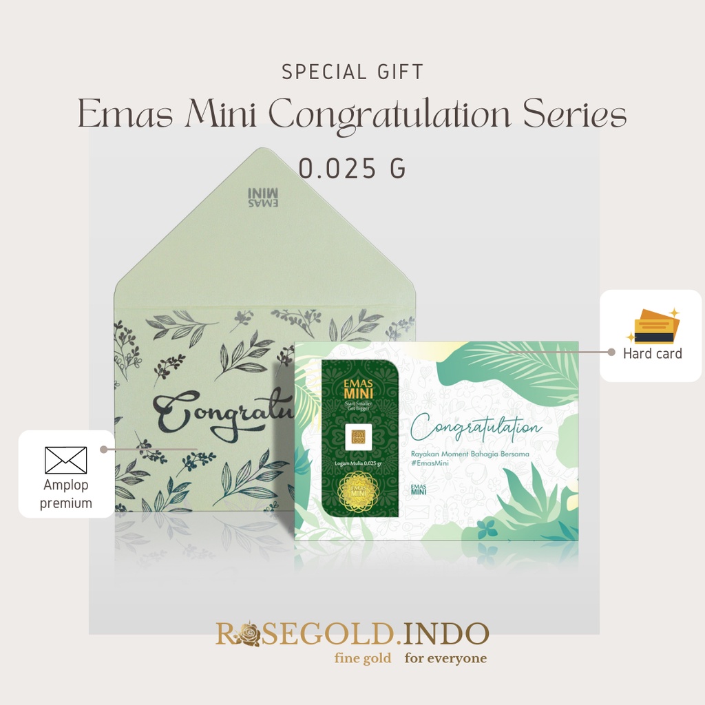 Emas Mini Logam Mulia Gift Series Edisi Congratulations