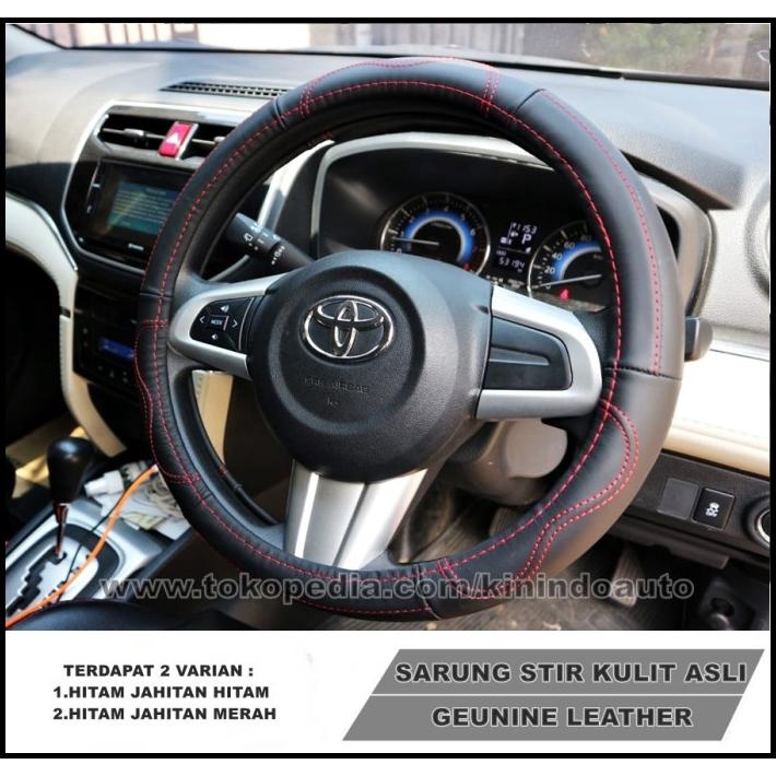 Sarung Stir / Cover Stir Kulit Asli Toyota Raize