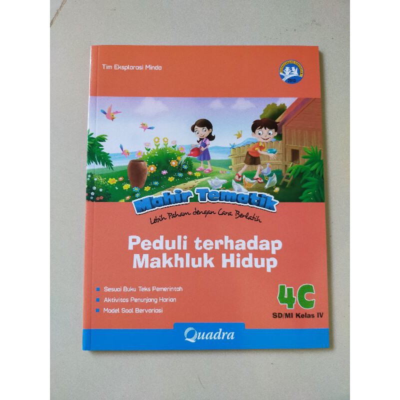 ORI satu paket buku mahir tematik K13 Quadra kelas 4 ABCDE semester 1